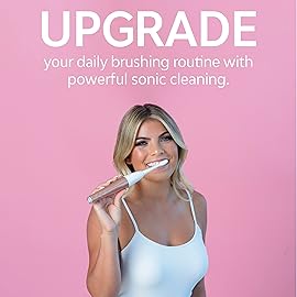 Tao Clean UV Sanitizing Sonic Toothbrush and Cleaning Station, Electric Toothbrush, Dual Speed Setting, Rose Gold