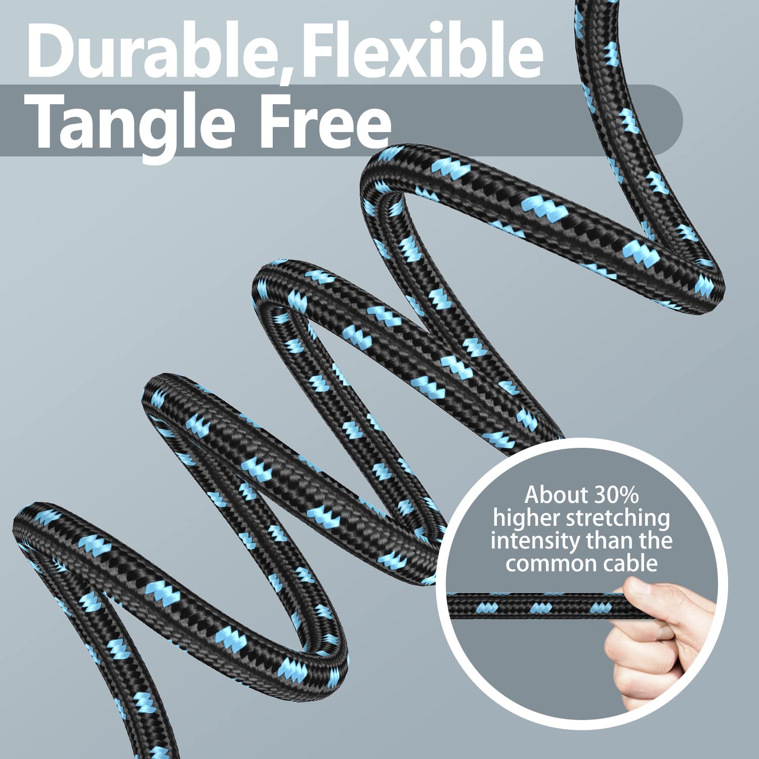 Cable de guitarra 15 pies – Cable de instrumento profesional para guitarra eléctrica AMP versión actualizada 1/4 TS Cable para guitarra bajo mandolina teclado y audio profesional