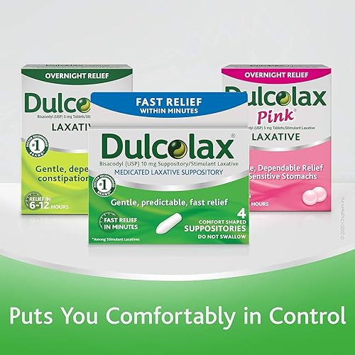 Miniatura 5 de Dulcolax Supositorios laxantes medicados - 16 unidades, paquete de 2