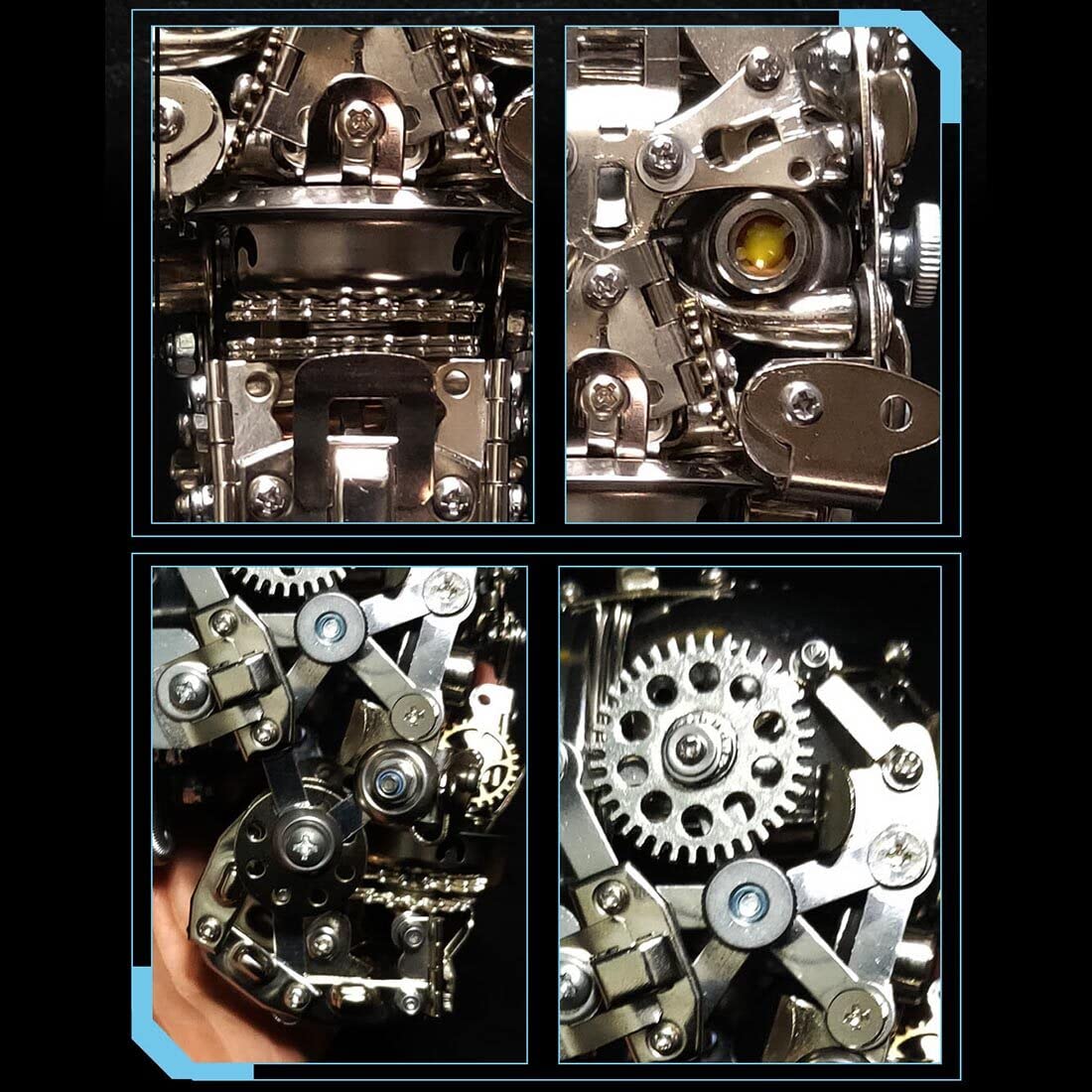 Puzzle 3D, model szkieletu, metalowy zestaw do budowy 3D dla dorosłych (200 elementów)