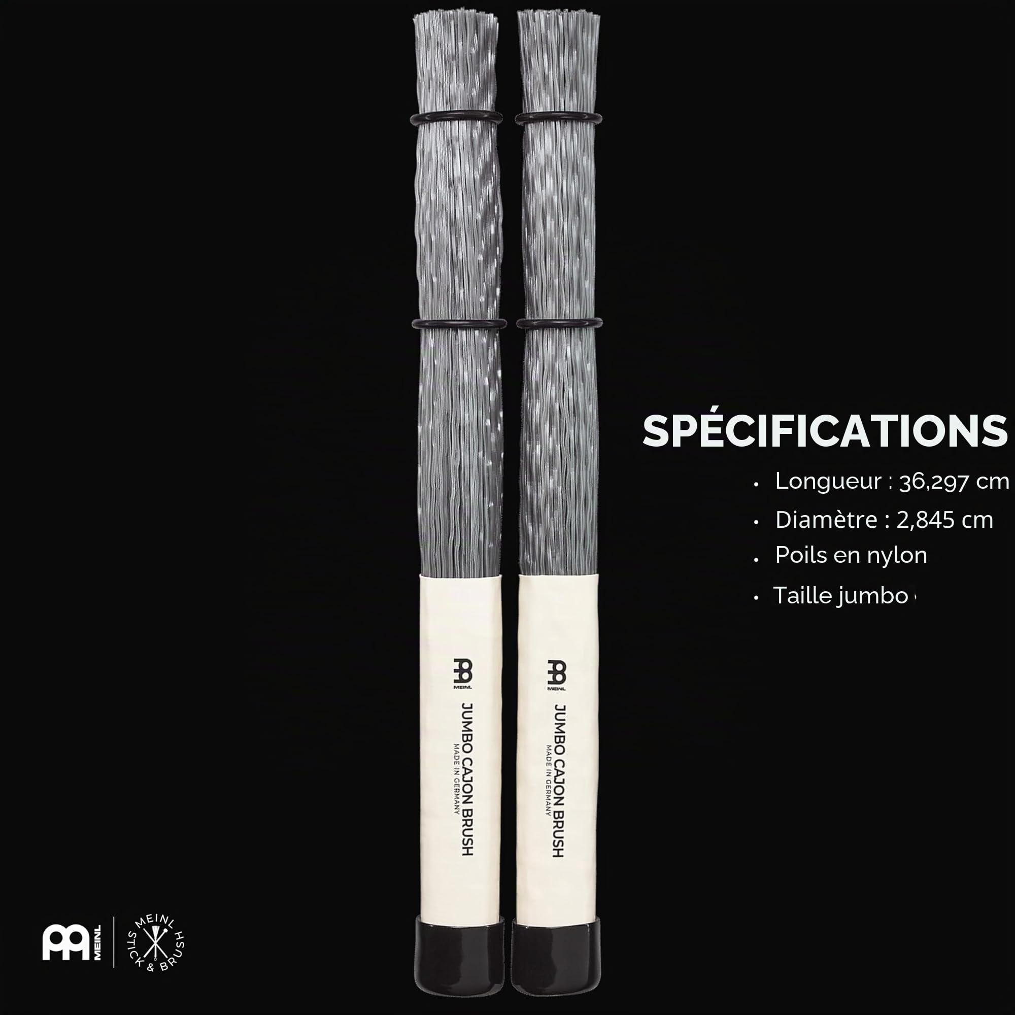 Meinl Jumbo Nylon Cajon Brush
