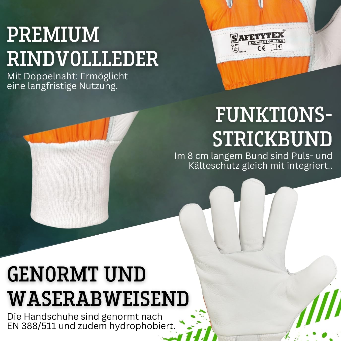 Safetytex Forstschutz Set 5 teilig KWF geprüft Schnittschutz Set | Geprüfte Qualität, hoher Tragekomfort, robuste Verarbeitung, für professionelle Waldarbeiten und anspruchsvolle Einsätze