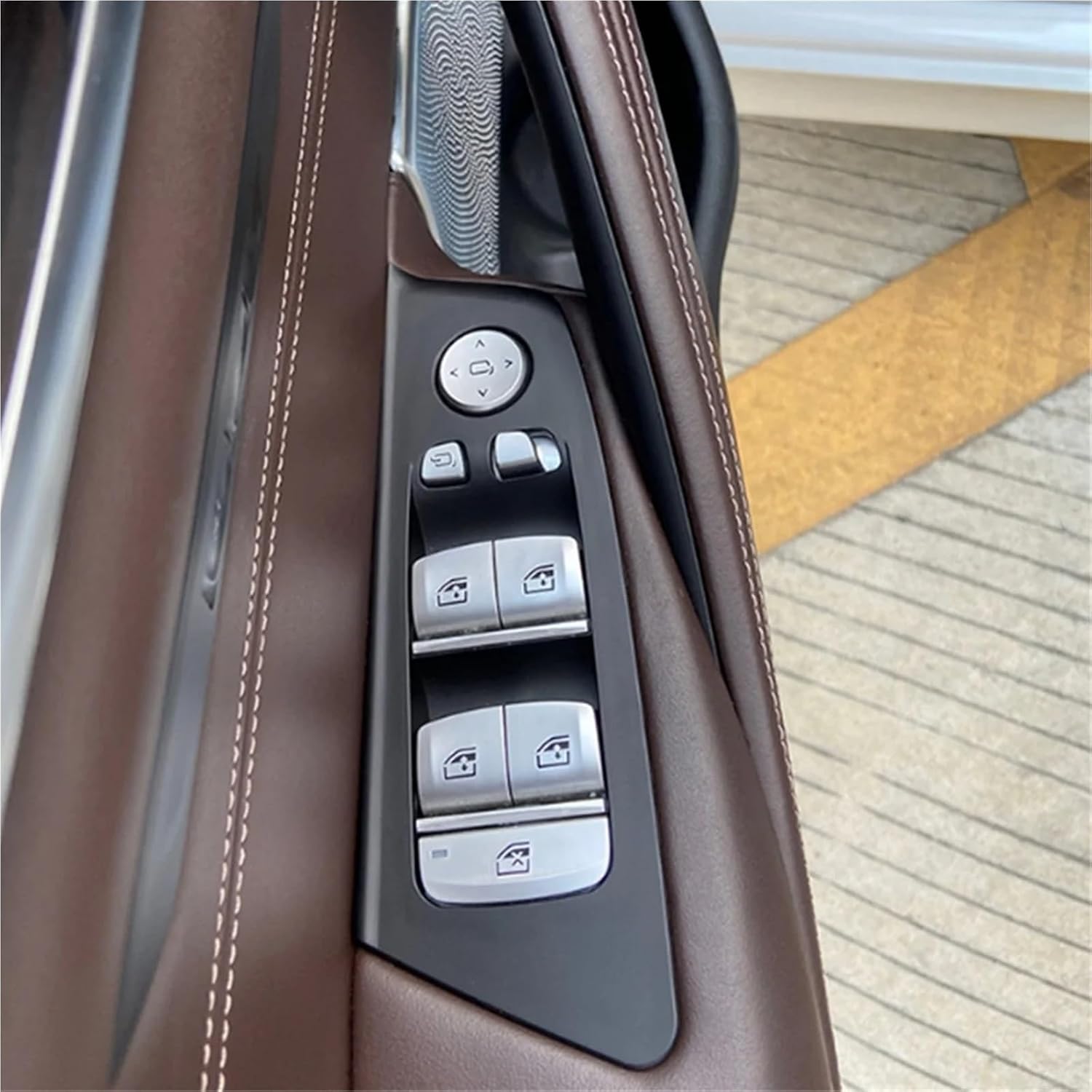 Compatible With BMW 5 Series G30 2018-2022 Car Interior Door Window Lifting Switch Button Panel Trim Cover Interior Accessories