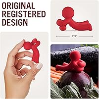 Vista 4 de Hug Doug - Soporte para cuchara y elevador de tapa para evitar que la cuchara se caiga, soporte de cuchara de silicona, soporte para cuchara