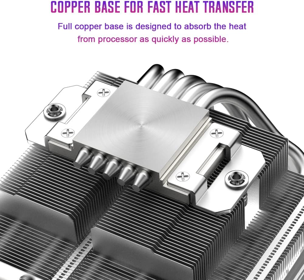 Buy IDCOOLING IS55 ARGB White CPU Cooler Low Profile 55mm Height CPU