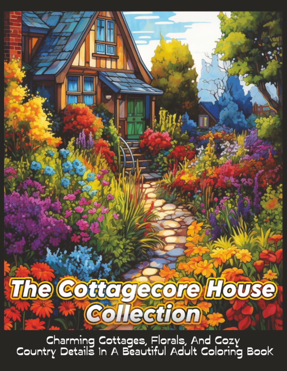 The Cottagecore House Collection: Cottagecore Houses Hidden In Flowers, Vines, And Nature-Inspired Patterns To Color (CottageCore Escapes)