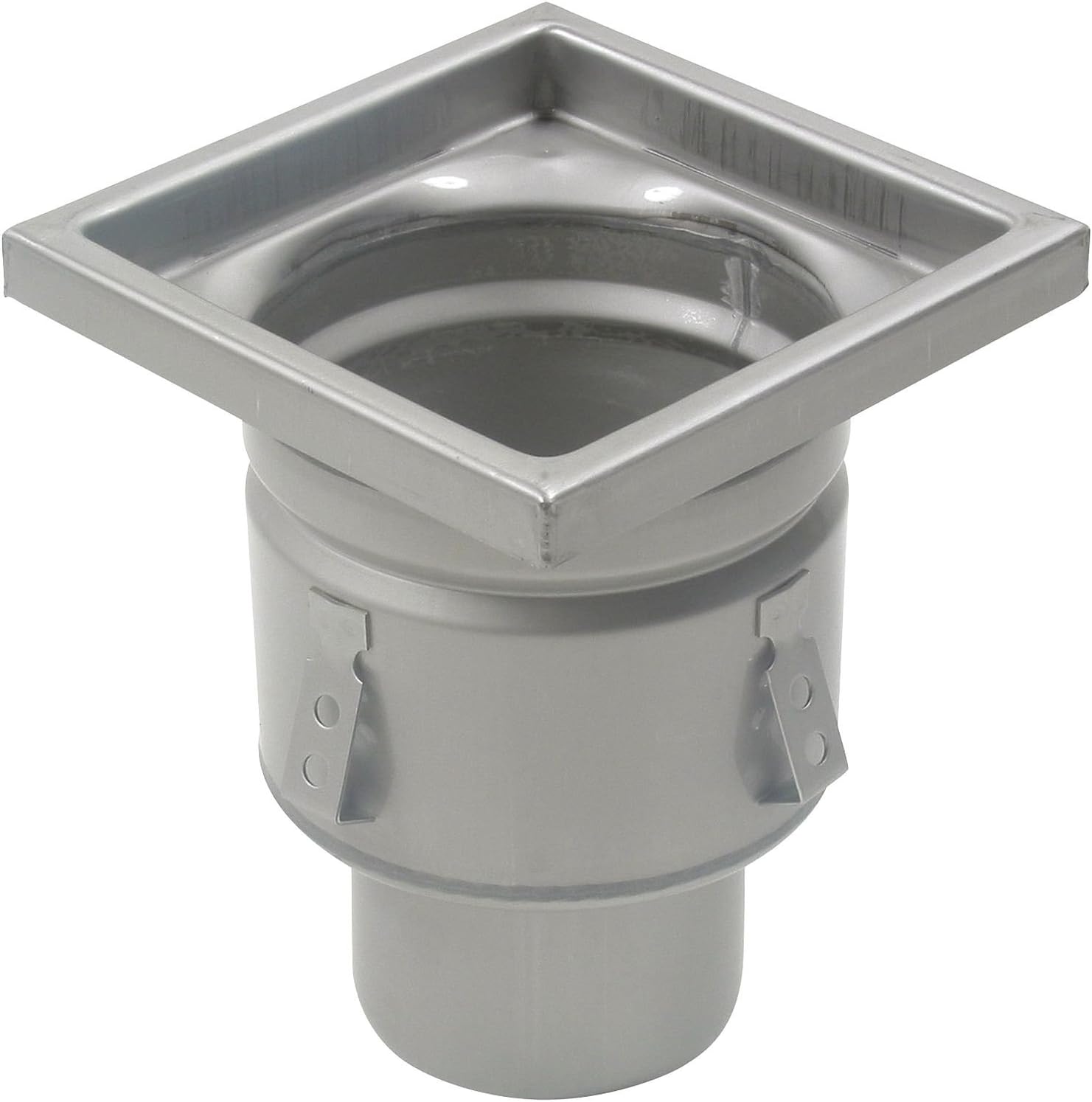 Floor Drain With 8 In Square Top, 4 In