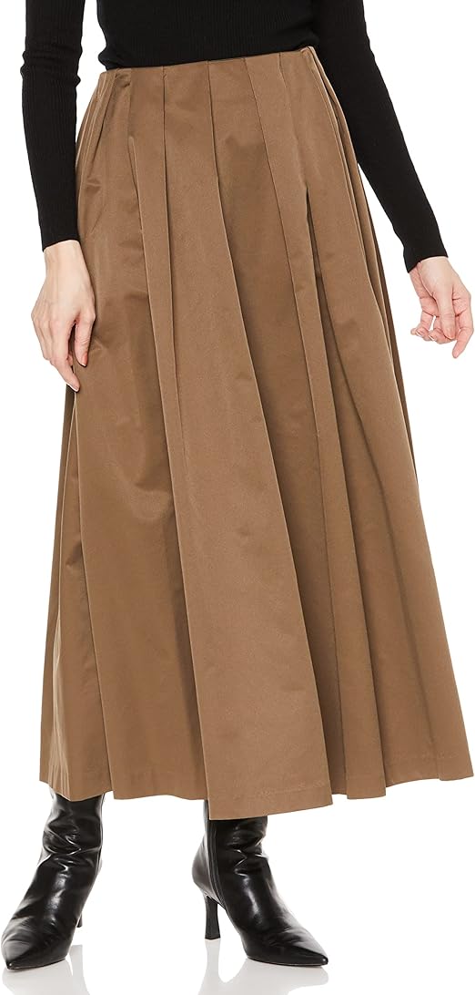 Amazon.co.jp: [ミラオーウェン] タックデザインボリュームマキシ