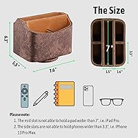 Vista 6 de Lorteme Soporte para control remoto, organizador de escritorio giratorio, mesita de noche para control remoto de TV, tabletas, teléfonos, lentes