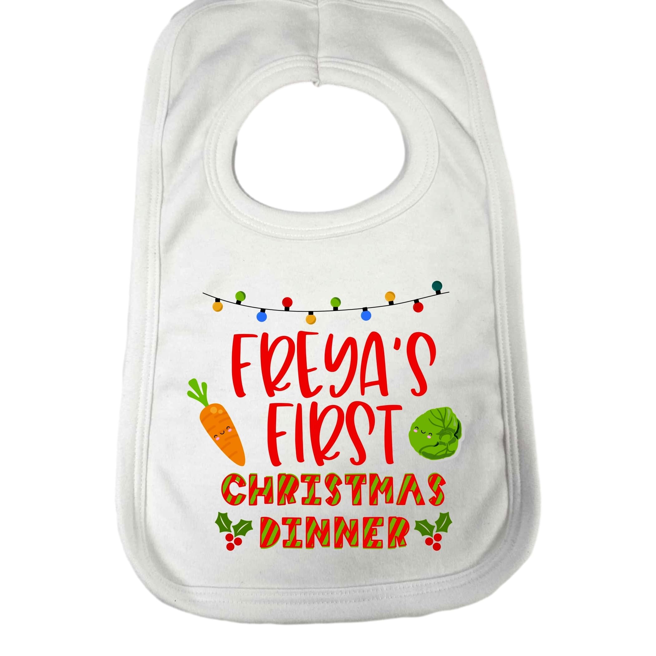 The T Bird First Christmas Dinner Bib Babies first xmas bib Easter gift 1st xmas present new born baby gift christmas bib babies bib