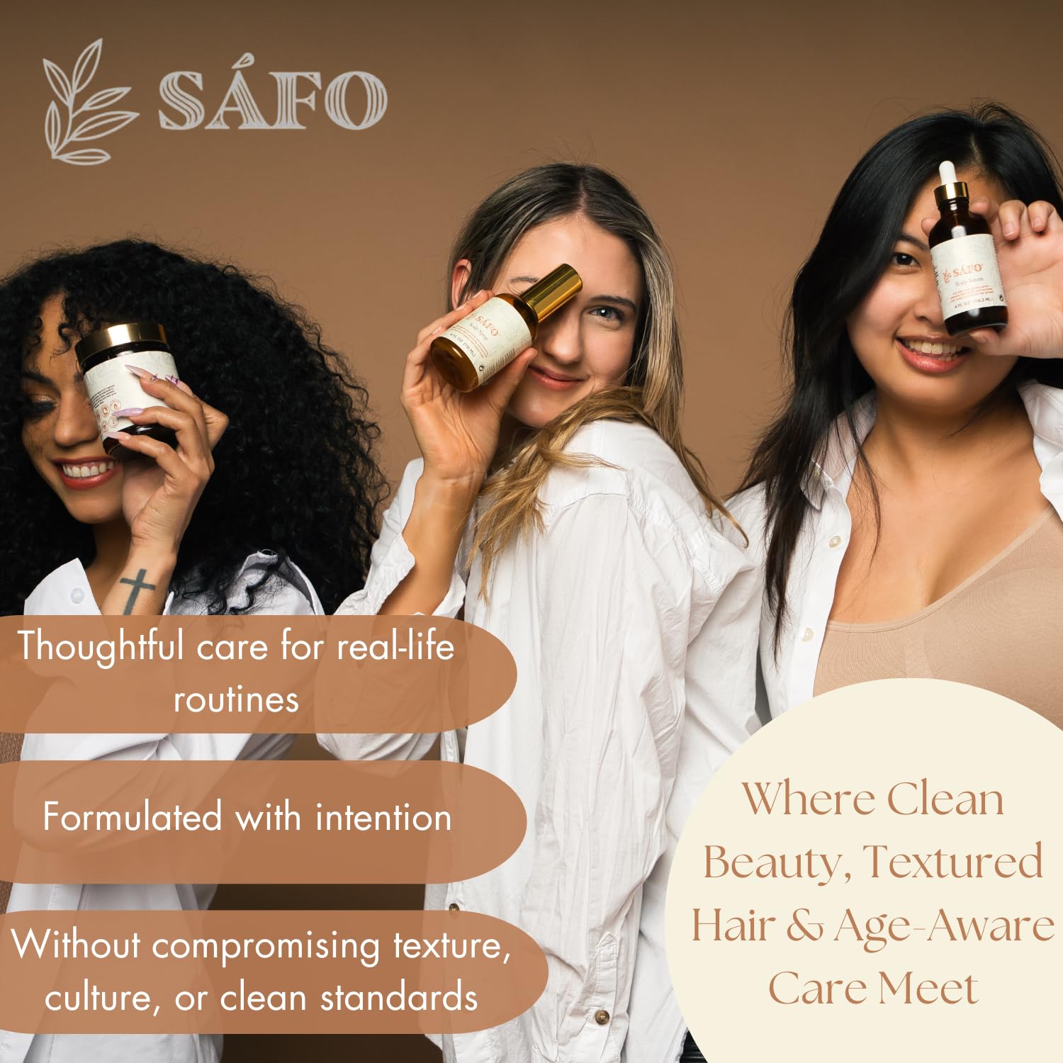 Safo Clarifying Shampoo - Natural Hair Care with Honey, Avocado Oil, Chebe & Essential Oils - Buildup Removal Shampoo for Women - Deep Cleansing & Moisturizing - Gentle for All Hair Types - 8 Fl Oz - Image 7