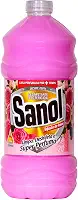 Sanol Desinfetante Líquido Para Uso Geral Infusão De Rosas 2 Litros Rosa