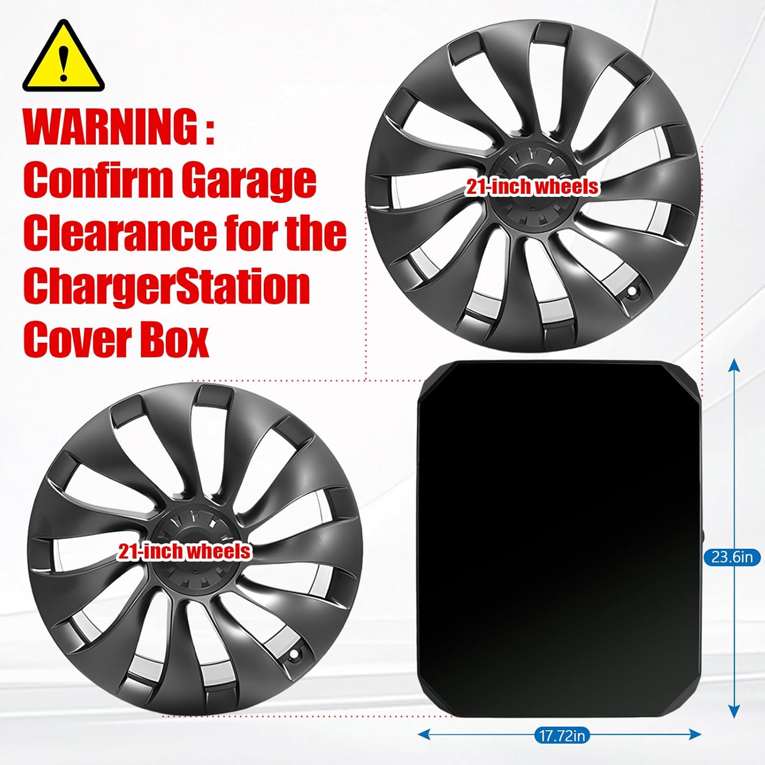 Outdoor Charger Station Cover Box fit for Tesla gen 3th Wall Connector & Most EV Charger, Waterproof （with Upgraded Sealing Gasket） Dustproof (for Outdoor ONLY) Wall Mount Charger Enclosure