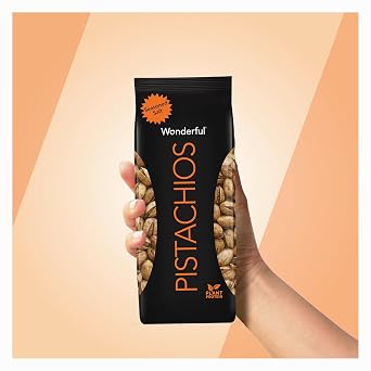 Wonderful Pistachios In Shell, Seasoned Salt Flavored Nuts, 14 Ounce Bag, Protein Snacks, Gluten Free, Salty Snacks (Pack of 3)