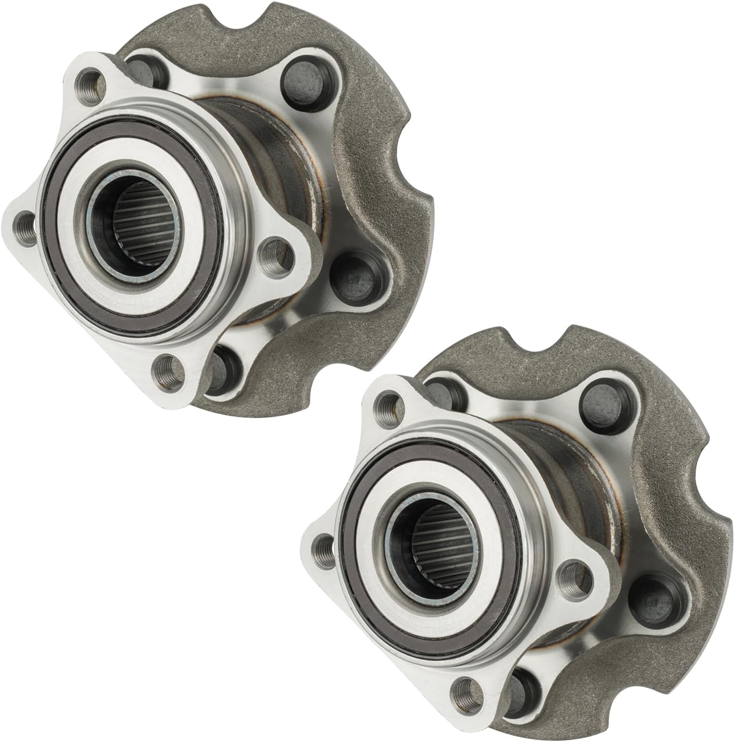 KAX 512374 Pair Rear Wheel Hub Bearing Compatible with 2006-2012 Toyota RAV4 3.5L 4WD,5 Lug