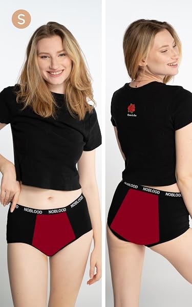 NoBlood - Culotte Menstruelle Super Absorbante XXS-6XL en Coton Confortable et Lavable Flux abondant | Boxer Shorty menstruel de règles - 5