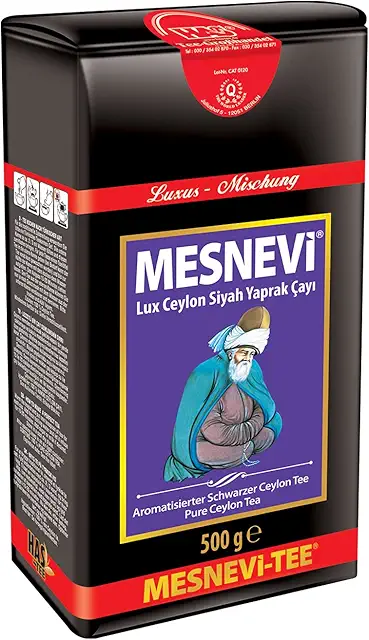 Mesnevi schwarzer Tee lose Luxus Mischung Earl Grey Ceylon 500g pehmeä lanka