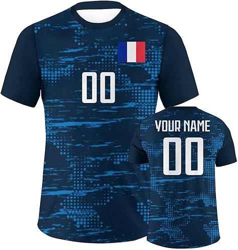 Miniatura 7 de Camisetas de fútbol personalizadas con banderas nacionales, nombre y número personalizados para hombres, mujeres, jóvenes, camiseta de fútbol,