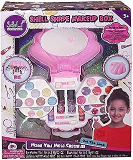 صندوق مكياج على شكل صدف، من اس اند لي كوزماتيكس، بلاستيك، ألوان متعددة