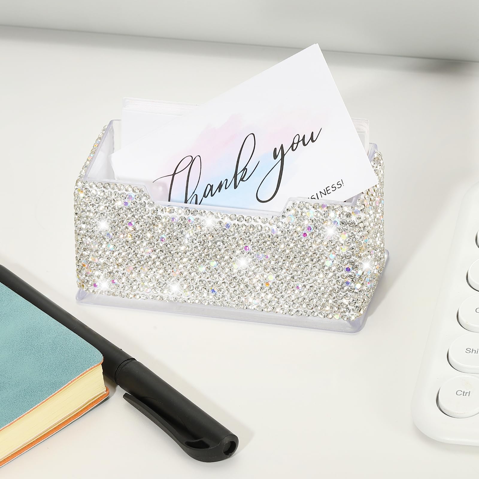 PATIKIL Rhinestone Business Card Holder - Image 3