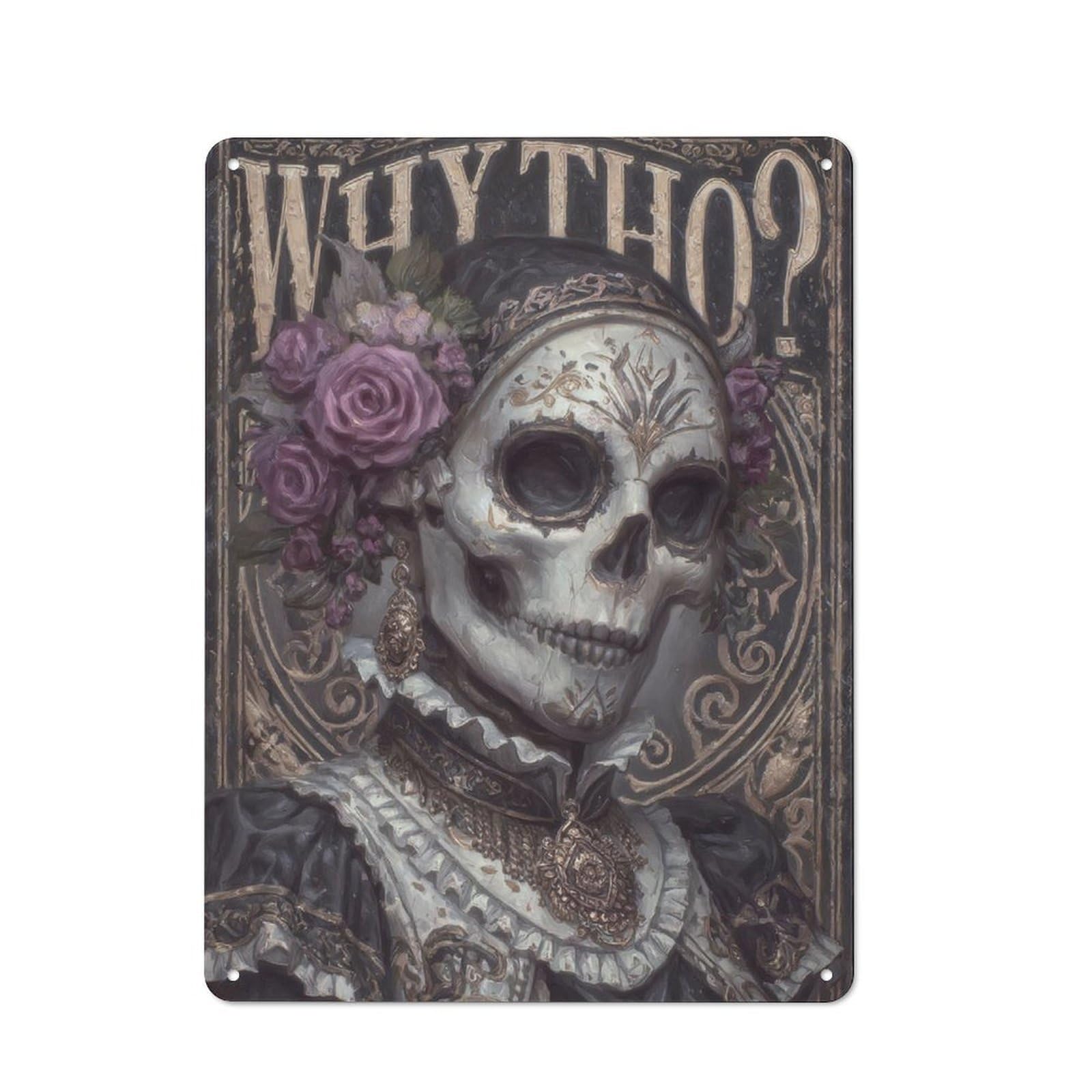 Junmoney Whytho Tin Wall Plaque 40X30cm With For Living Room Wall, Gift For Feature Wall Decorators During The Christmas Season