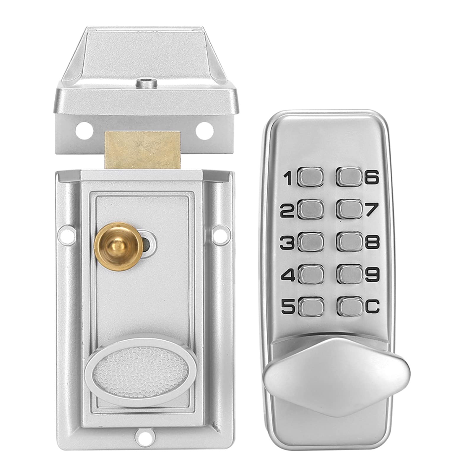 Gernie Mechanical Keyless Entry Door Lock - Digital Password Deadbolt With Waterproof Keypad Combination
