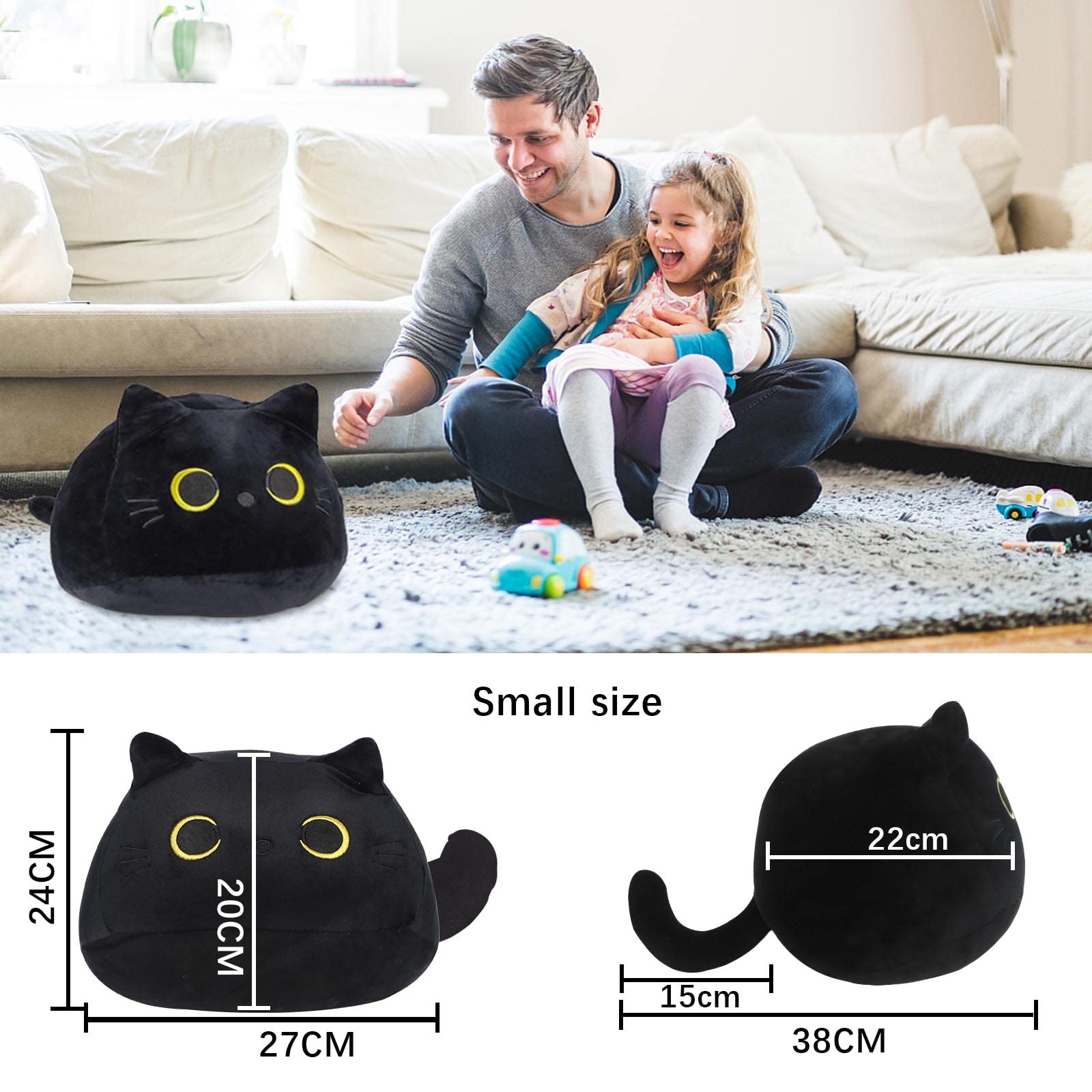 25cm Realistica Bambola di Peluche a Forma di Gatto - Gatto in Peluche