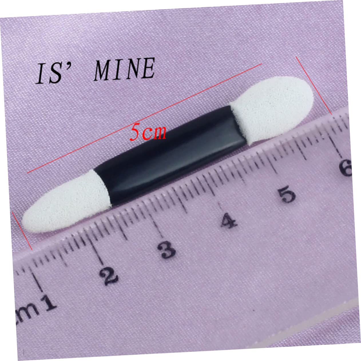 SOESFOUFU Eyeshadow Brush Set 50pcs Double-ended Brush Round Heads Makeup Sponges for Blending Precision Applicator Kit Perfect for Travel Daily Use