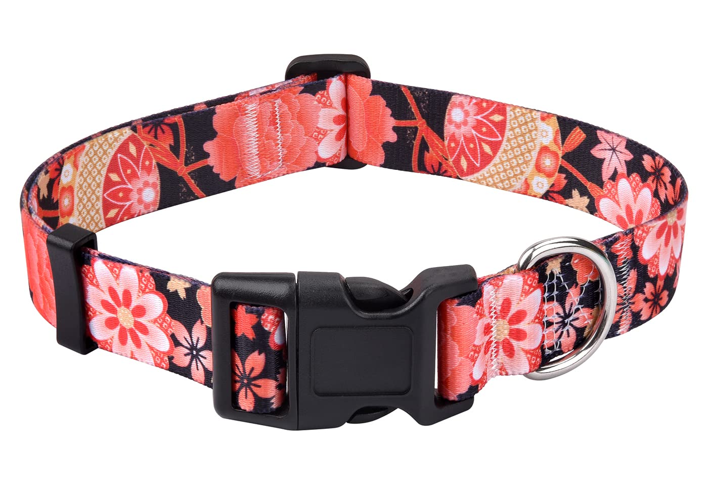 Mihqy Dog Collar with Bohemia Floral Tribal Geometric Patterns - Image 2