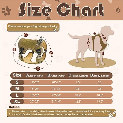 Miniatura 5 de SANHSEHOME AirTag - Arnés táctico para perro con bolsillo rastreador GPS para perros grandes, arnés ajustable con asa reflectante militar para