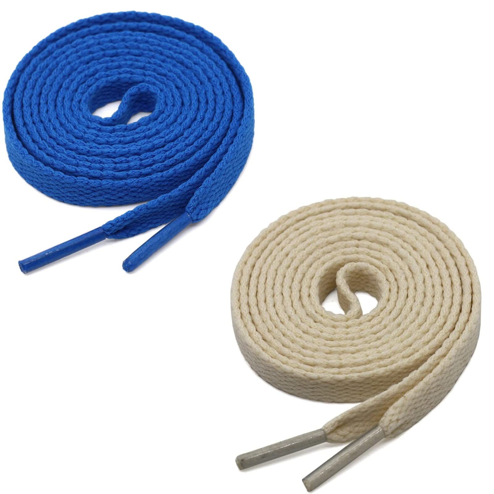 GRAH SANGRAH® Unisex Shoe Lace for Running, Sport or Gym shoelace Flat Sneaker Shoelace Athletic shoe strings (120 CM, 2 Pairs, Blue-Beige) (B0CNWCQRVW) Amazon Price History, Amazon Price Tracker