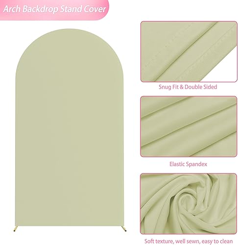 Miniatura 4 de Wokceer Funda de arco de boda de elastano ajustable para arco de boda, cubierta de fondo de arco de Chiara para decoración de cumpleaños, ceremonia,