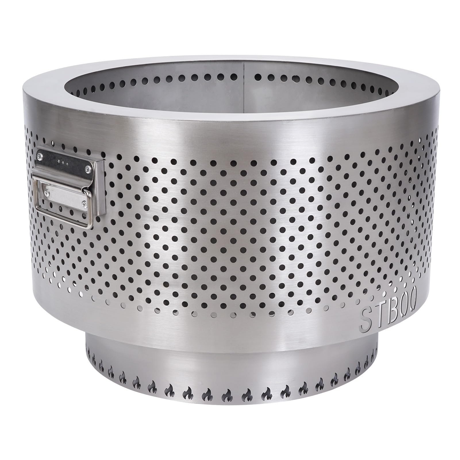 STBoo Braciere Portatile 50,8 Cm Per Esterni - Falò Da Campeggio In Acciaio Inox, Senza Fumo, Con Borsa Impermeabile