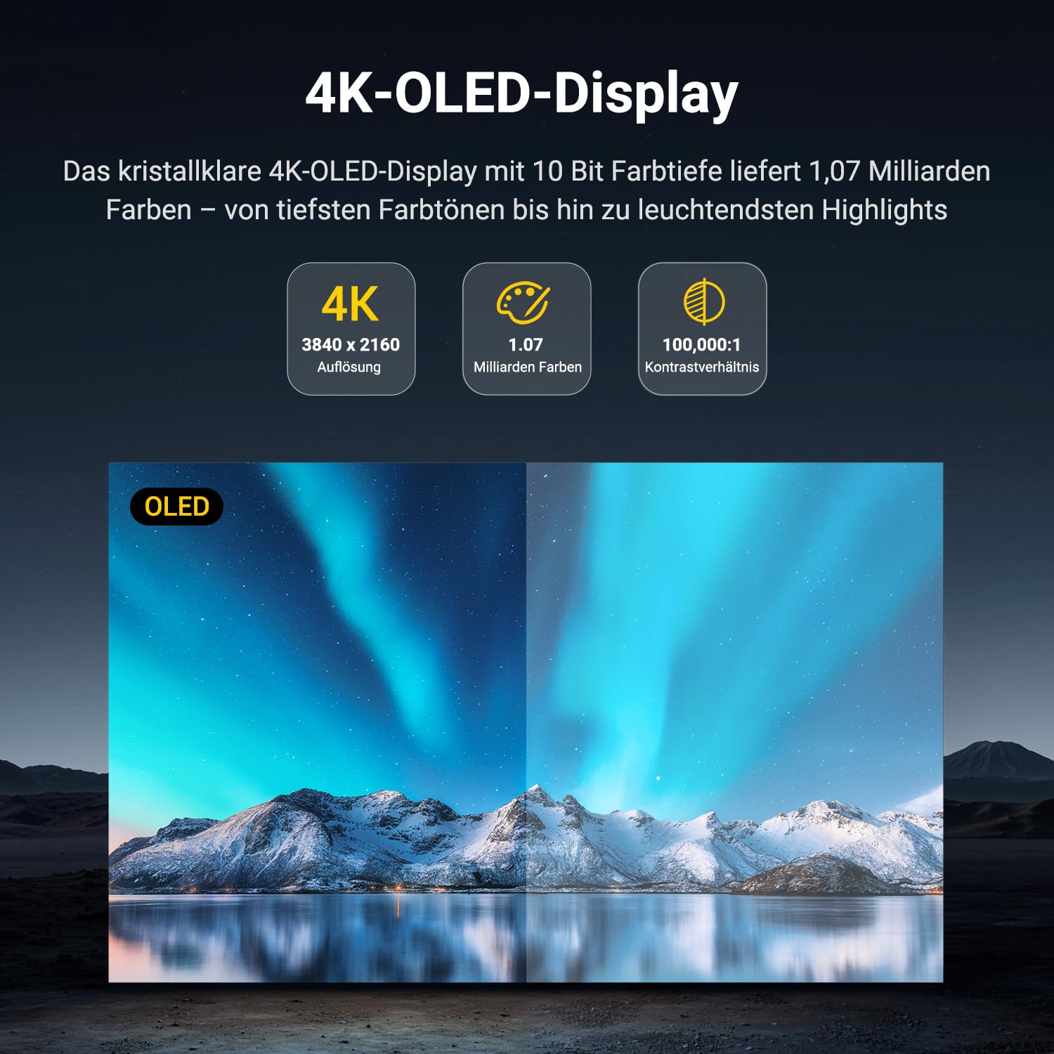 Xencelabs Pen Display 16 Lite 4K OLED Professionelle Grafiktablett mit Display 16 Zoll Grafik-Display mit 2 Batterielosen Stiften
