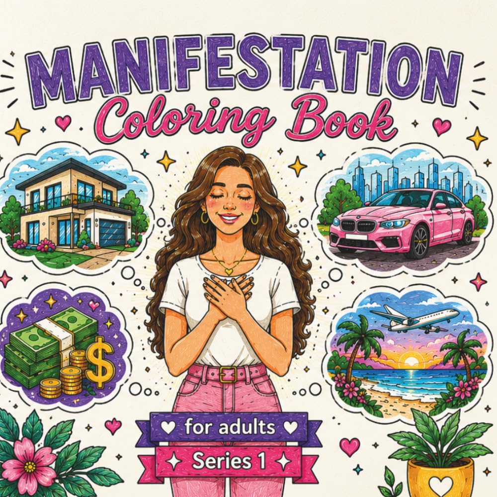 Positive Mindset Coloring Book: Manifest Your Dream Life