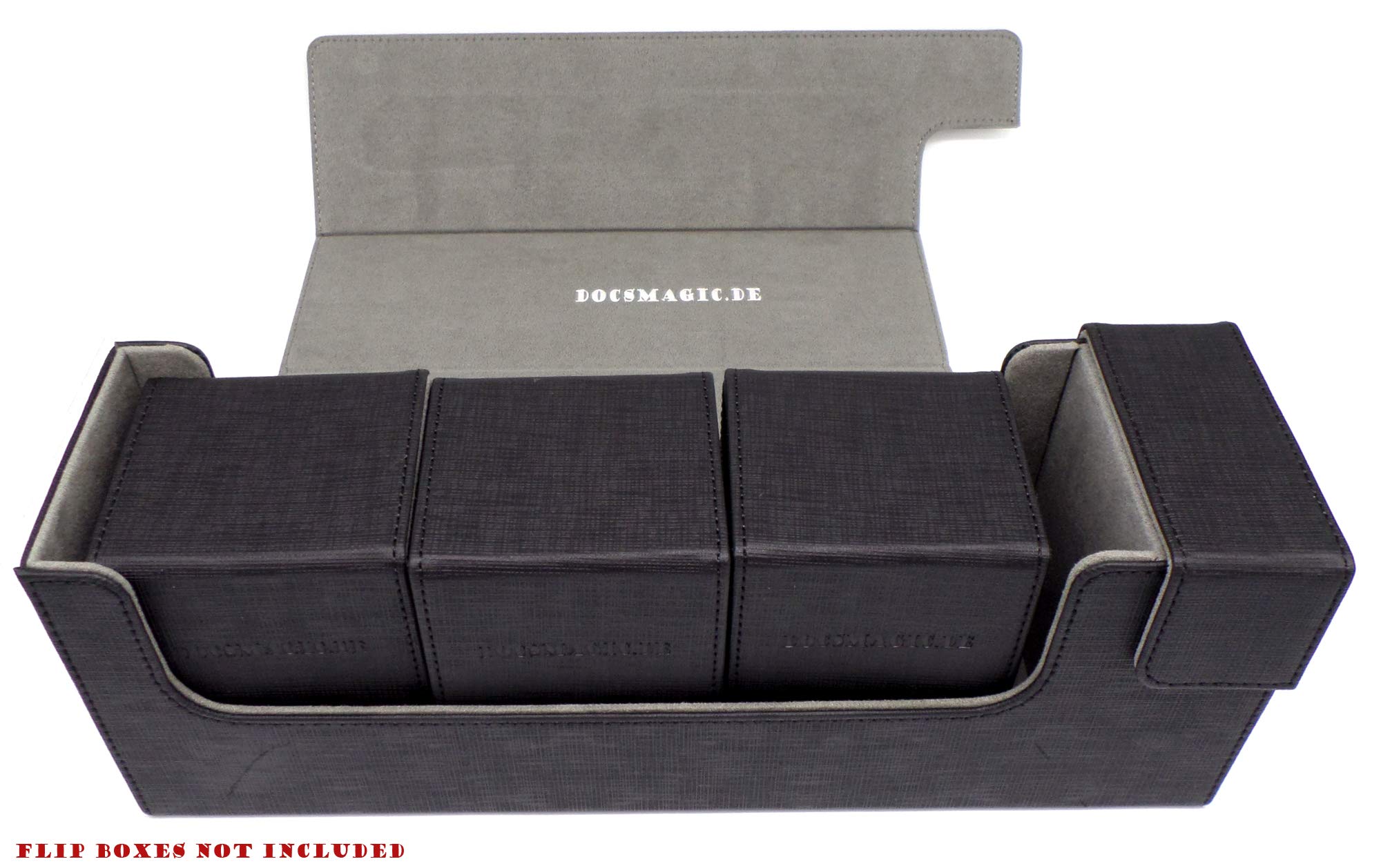 Premium Magnetic Tray Long Box Noire Medium - Boîte Rangement Cartes Jeux Magnétique