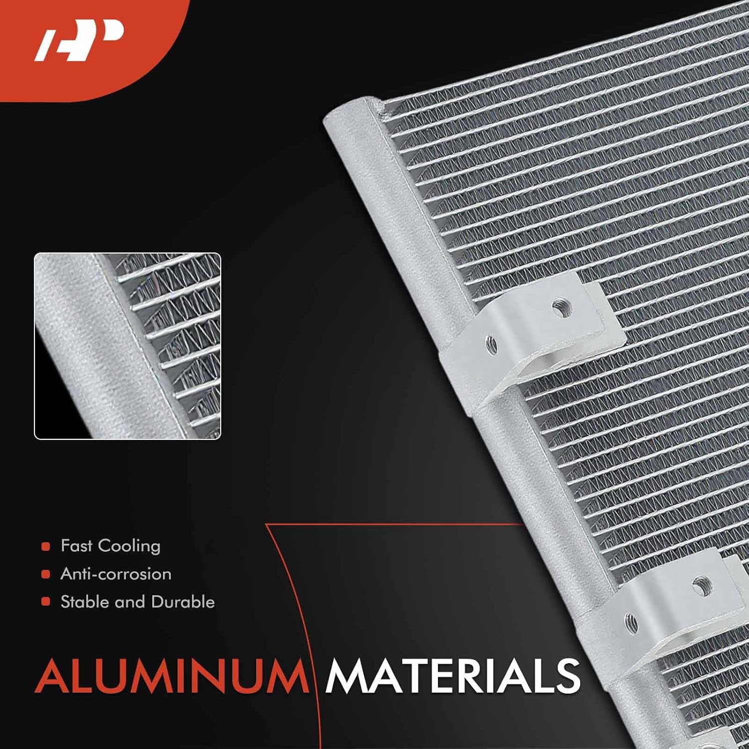 A-Premium Air Conditioning A/C Condenser Compatible with Mitsubishi Fuso FE 1987-2004, FE120 2005, FE140 2006-2007, FE145 FE145CC FE180 2005-2011