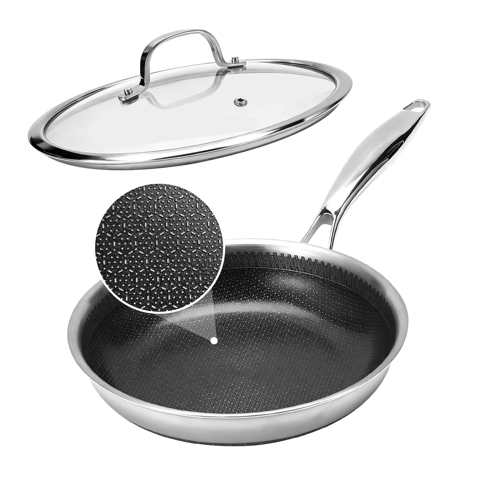 Legacy Culinaryware 10 Inch Tri-Ply Hybrid Ceramic Nonstick Skillet
