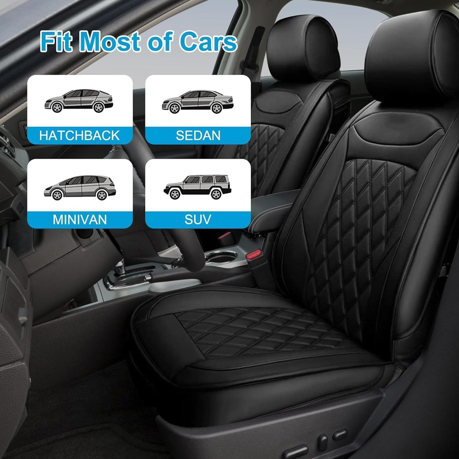 Housses de Sièges de Voiture pour Dacia Duster (HS) 2011-2016, Avant et Arrière Ensemble Complet de Housses Protection Universel Anti-Poussière,A/Black
