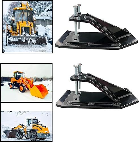 Miniatura 4 de Protector de cubo de tractor, 2 protectores de borde de esquí, protector antideslizante para césped y peluquería de césped, protector de borde