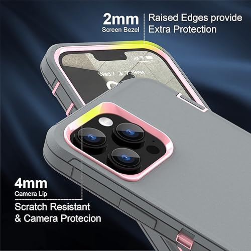 Miniatura 2 de Sansunto Funda para iPhone 13 Pro, resistente a prueba de golpes, funda protectora para iPhone 13 Pro, funda de goma de silicona para hombres y