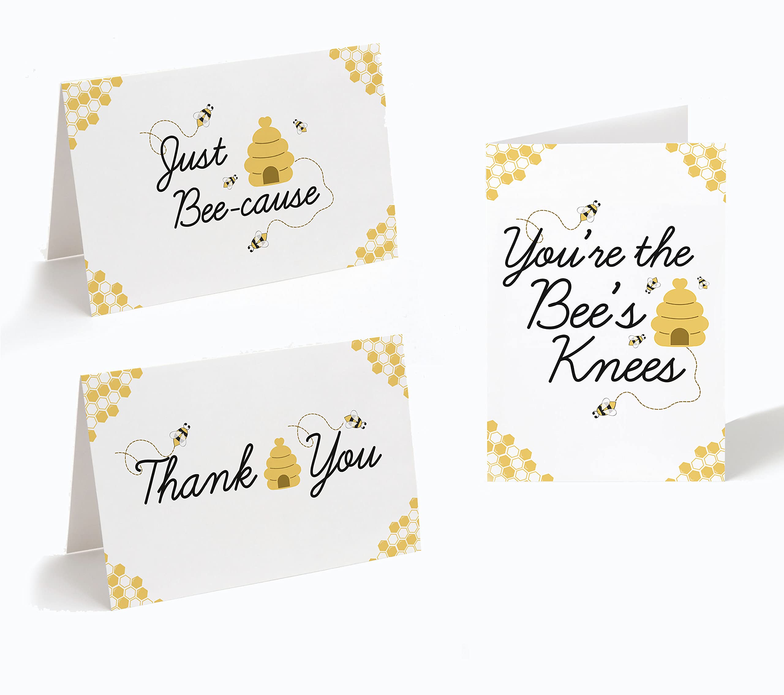 Market On Mainstreet Bumblebee Thank You Cards, Includes Envelopes, 25 Count, Made in the U.S.A (Variety Pack 1)