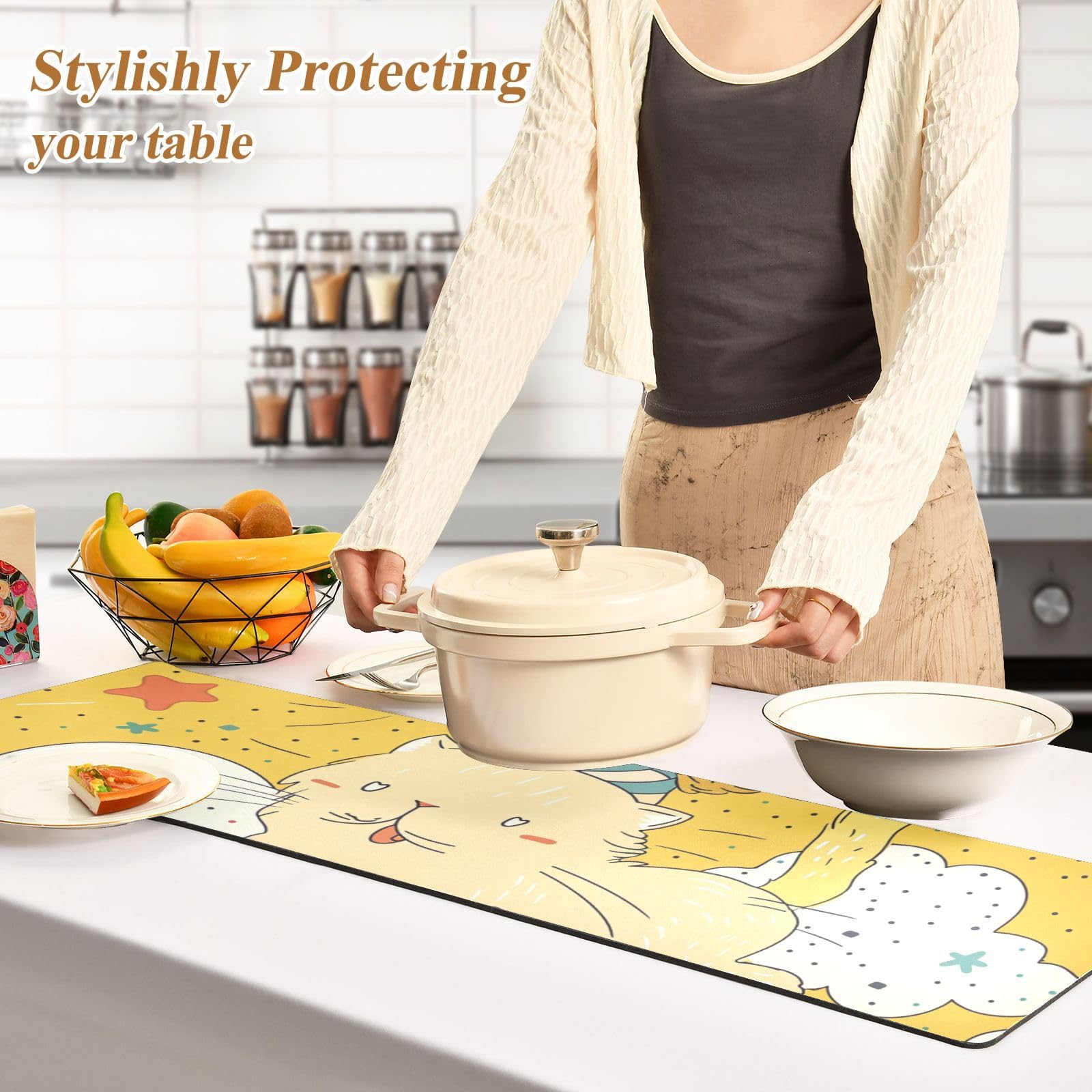4All Sottopentola da cucina, resistente al calore, antiscivolo