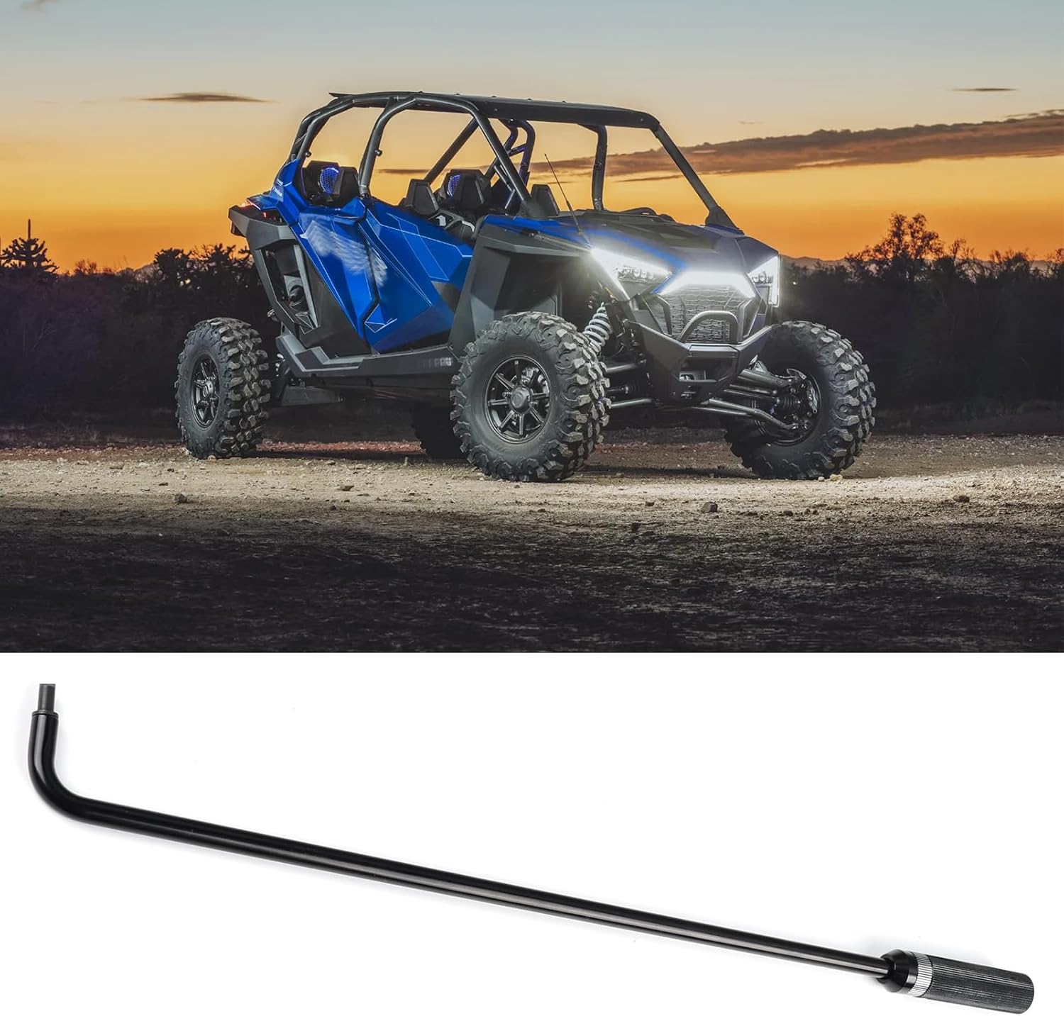 Sun Walker Pilot Screw Adjustment Tool, 16.1" Carburetor Adjustment Tool with 110° Angled Head, Aluminum Alloy Carburetor Screwdriver Repair Tools for ATV UTV Snowmobile Motorcycle