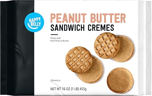 Marca Tienda Happy Belly Crema para sándwich de mantequilla de maní, 16 onzas (reformulación)