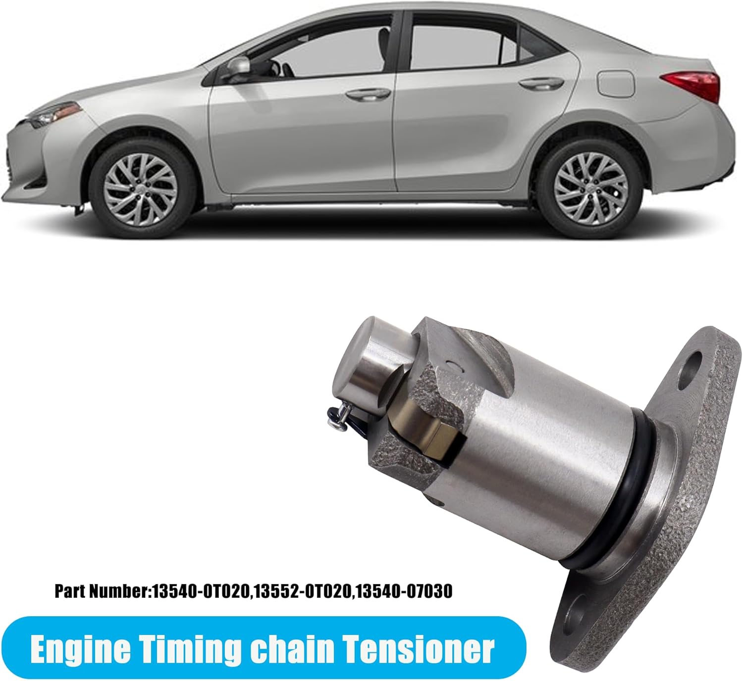 HiSport Engine Timing Chain Tensioner - Compatible with Toyota Corolla Celica MR2 Spyder Pontiac Vibe Toyota Matrix Chevrolet Prizm - Replace 9-5518 13540-0D010