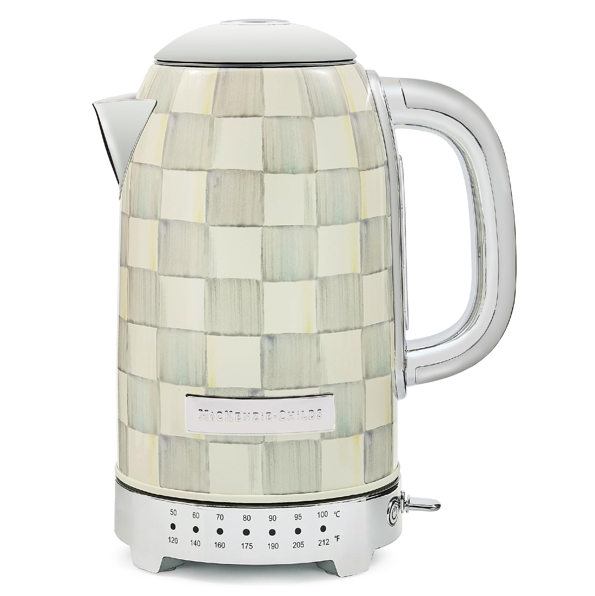 MACKENZIE-CHILDS Sterling Check Electric Kettle
