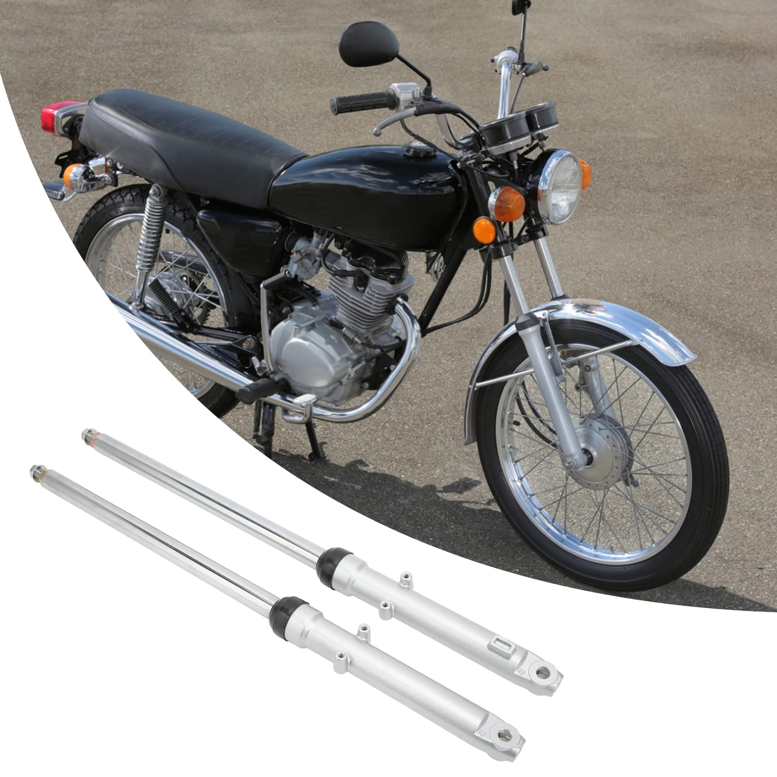 Para 670mm Przednie Widelce Wstrząsy Amortyzatory Motocyklowe Stop Metali do CG125 Aluminiowe Przednie Zawieszenie Amortyzatory Przednie Widelce Wstrząsy Przednie Rurki