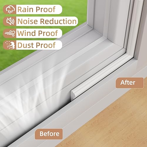 Miniatura 7 de Burletes de espuma en forma de cuña de 118", tira de sellado para ventanas y puertas, marco insonorizante, cinta aislante de invierno para puerta