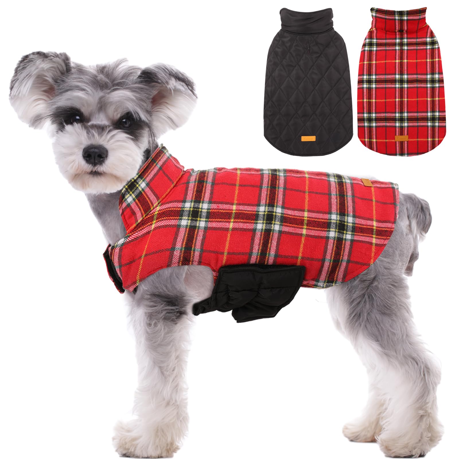 Amazon | Kuoser犬服 冬用コート 防寒コート ジャケット 保温 防雪 